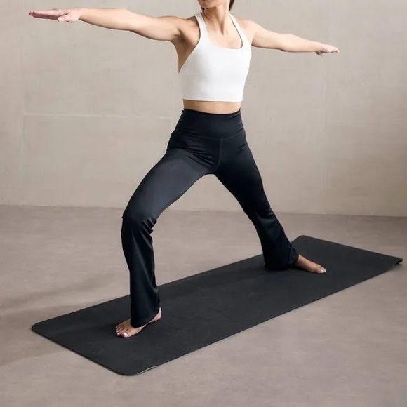 Reebok ID Identity High Rise Cotton Bootcut Active Leggings Utility Brown Large - Picture 11 of 11